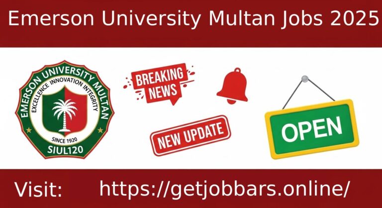 Multan Emerson University Jobs 2025
